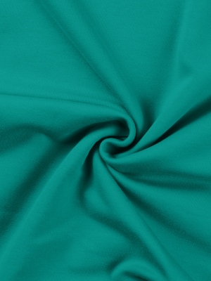 Teplákovina jednobarevná počesaná zelená emerald