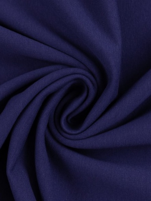 Teplákovina jednobarevná počesaná modrá